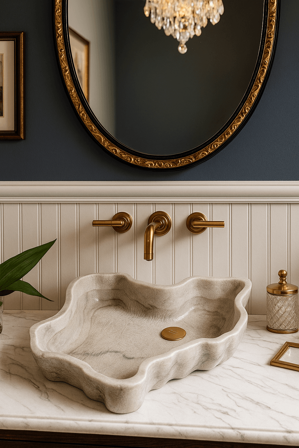 luxury elegant bathroom sink