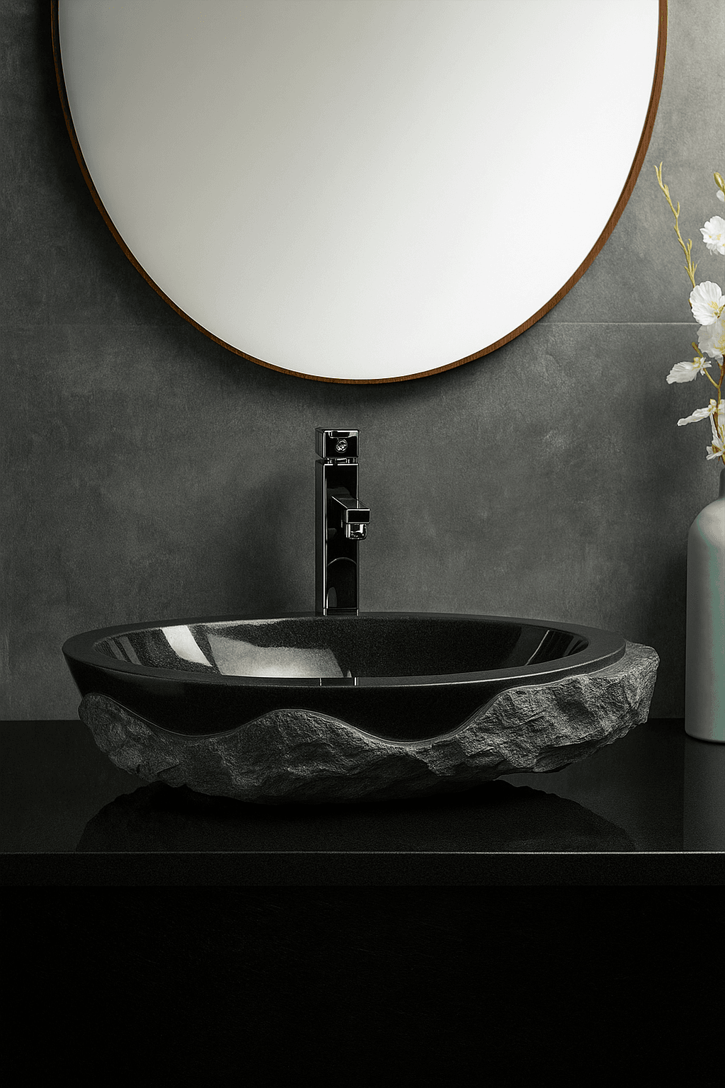 luxury modern stone sink