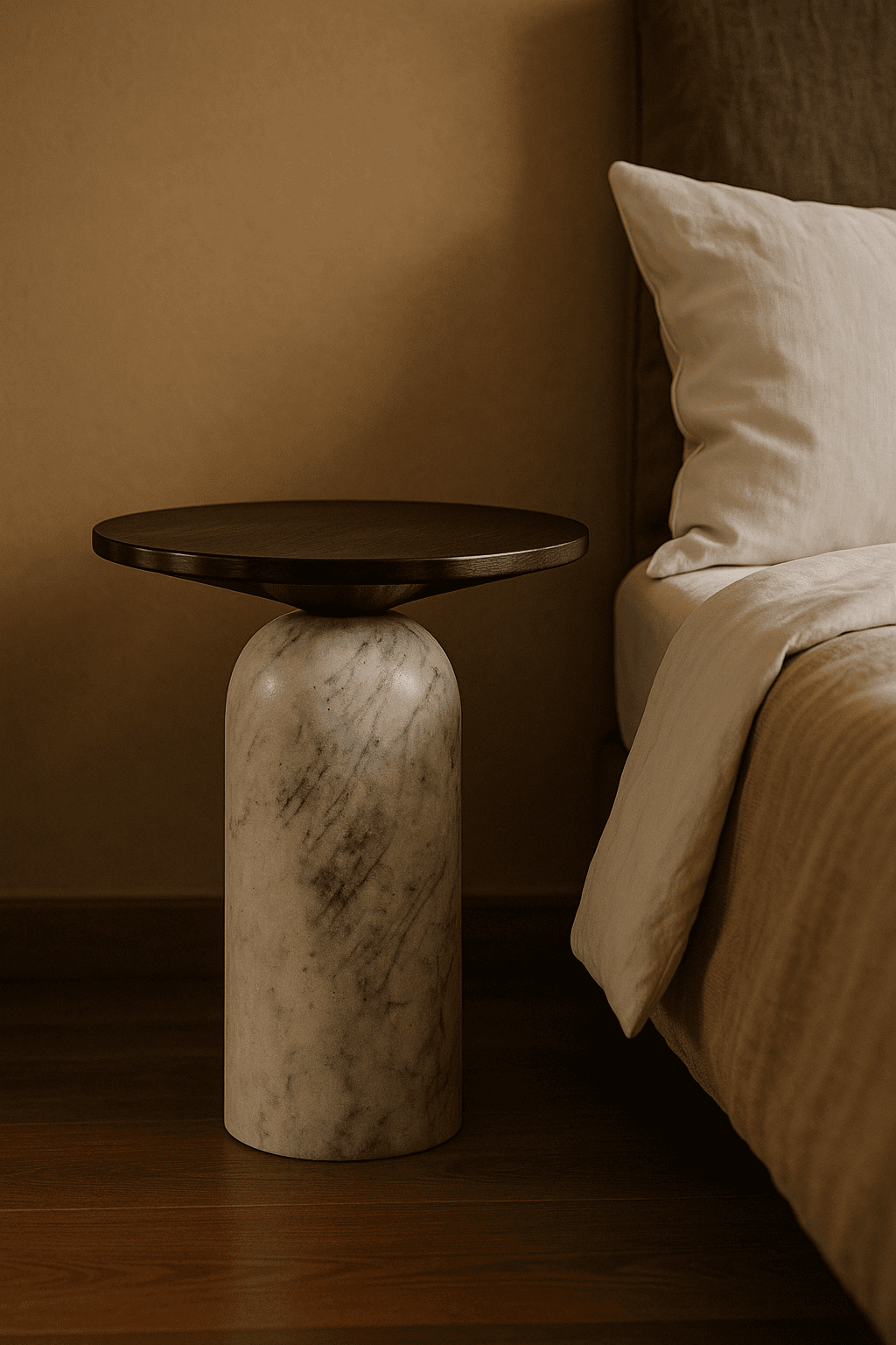 luxury bedroom sidetable