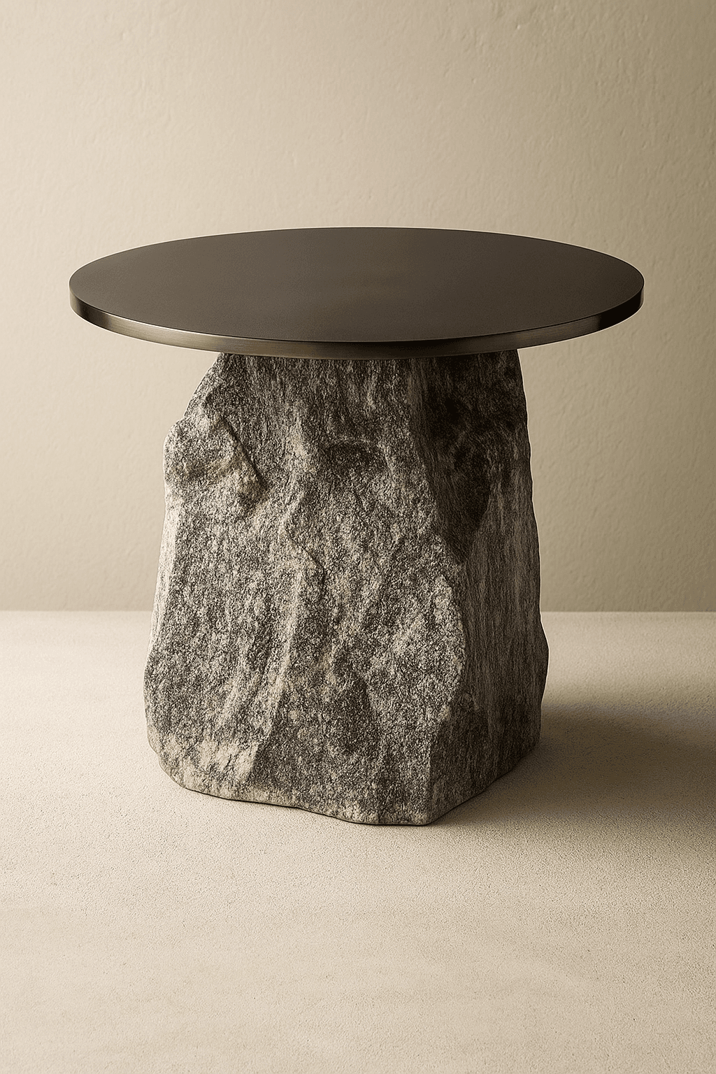 stone pedestal table