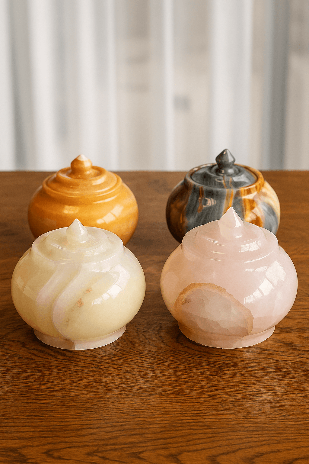 vibrant decorative jars